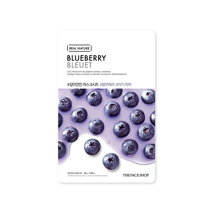 THE FACE SHOP Real Nature Mask Sheet Blueberry