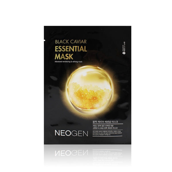 NEOGEN Dermalogy Black Caviar Essential Facial Sheet Pack 23ml / 0.77oz (10 Sheets)